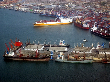 2016年第三季度罗安达港货物吞吐量下跌